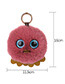 Fashion Claret Red Chick Shape Decorated Keychain