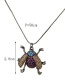 Fashion Black Ladybug Shape Decorated Necklace