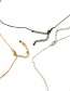 Fashion White+gold Color Tree Shape Decorated Necklace