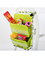 Fashion Green Pure Color Decorated Storage Bag