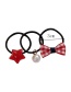 Fashion Red Grid Pattern Decorated Hair Band (3 Pcs)