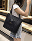 Fashion Black Buckle Shape Decorated Shoulder Bag (4 Pcs )