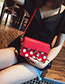 Fashion Red Spot Pattern Decorated Shoulder Bag