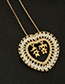 Fashion Gold Color Boy&girl Shape Decorated Necklace