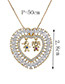 Fashion Gold Color Girl Shape Decorted Necklace
