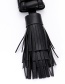 Fashion Gun Black Tassel Decorated Pure Color Necklace