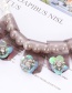Fashion Coffee Flower Shape Decorated Necklace