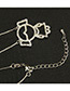 Fashion Silver Color Boy Shape Decorated Necklace