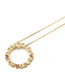 Fashion Gold Color Heart Shape Decorated Necklace