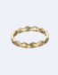 Fashion Gold Color Round Shape Decorated Pure Color Ring