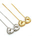 Fashion Gold Color Boy Pattern Decorated Necklace