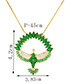 Fashion Green Bird Shape Decorated Necklace