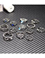 Fashion Silver Color Flower Shape Decorated Ring (13 Pcs )