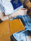 Fashion Silver Color Pure Color Decorated Simple Handbag