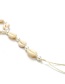 Vintage White Pearls Decorated Simple Anklet