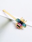 Lovely Blue+orange Bee Shape Decorated Hairpin