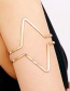 Fashion Gold Color Geometric Shape Design Pure Color Armband