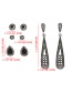 Fashion Silver Color Waterdrop Shape Decorated Earrings(4 Pcs)