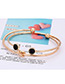 Fashion Gold Color Letter Love Shape Design Bracelet(3pcs)