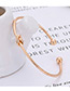 Fashion Gold Color Letter Love Shape Design Bracelet(3pcs)