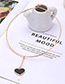 Fashion Red Heart Shape Decorated Simple Choker