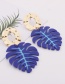 Fashion Khaki Leaf Shape Decorated Earrings