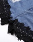 Fashion Black Flower Pattern Decorated Short Pants