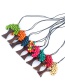 Fashion Brown Tree Shape Decorated Necklace