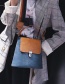 Fashion Gray Color Matching Decorated Shoulder Bag