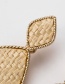 Fashion Khaki Irregular Shape Decorated Earrings