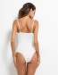 Sexy White Pure Color Decorated Suspender Jumpsuit