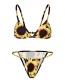 Sexy Yellow Sunflower Pattern Decorated Swimwear(2pcs)