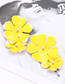 Fashion Beige Flower Shape Decorated Earrings