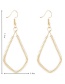 Fashion Rose Gold Geometric Shape Decorated Earrings