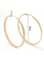 Fashion Gold Color Round Shape Decorated Pure Color Earrings