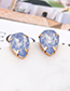 Fashion Ligh Pink Waterdrop Shape Decorated Earrings