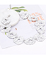 Fashion White Pure Color Decorated Hollow Out Necklace