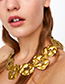 Fashion Gold Color Irregular?shape?decorated?necklace