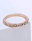 Fashion Gold Color Diamond Decorated Pure Color Ring
