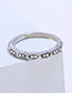 Fashion Rose Gold Diamond Decorated Pure Color Ring