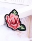 Fashion Pink Flower Shape Decorated Patch