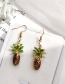 Fashion Gold Color Pineapple Shape Decorated Earrings