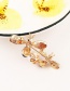 Fashion Yellow Bee Shape Decorated Brooch