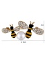 Fashion Yellow Bee Shape Decorated Brooch