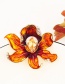 Fashion Yellow Flower Shape Decorated Brooch