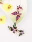 Fashion Green Butterfly Shape Decorated Brooch