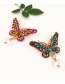Fashion Red Butterfly Shape Decorated Brooch