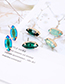 Fashion Silver Color Oval Shape Decorated Earrings