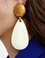 Fashion Brown Water Drop Shape Decorated Earrings