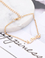 Fashion Gold Color Letter Shape Decorated Bracelet (5pcs)